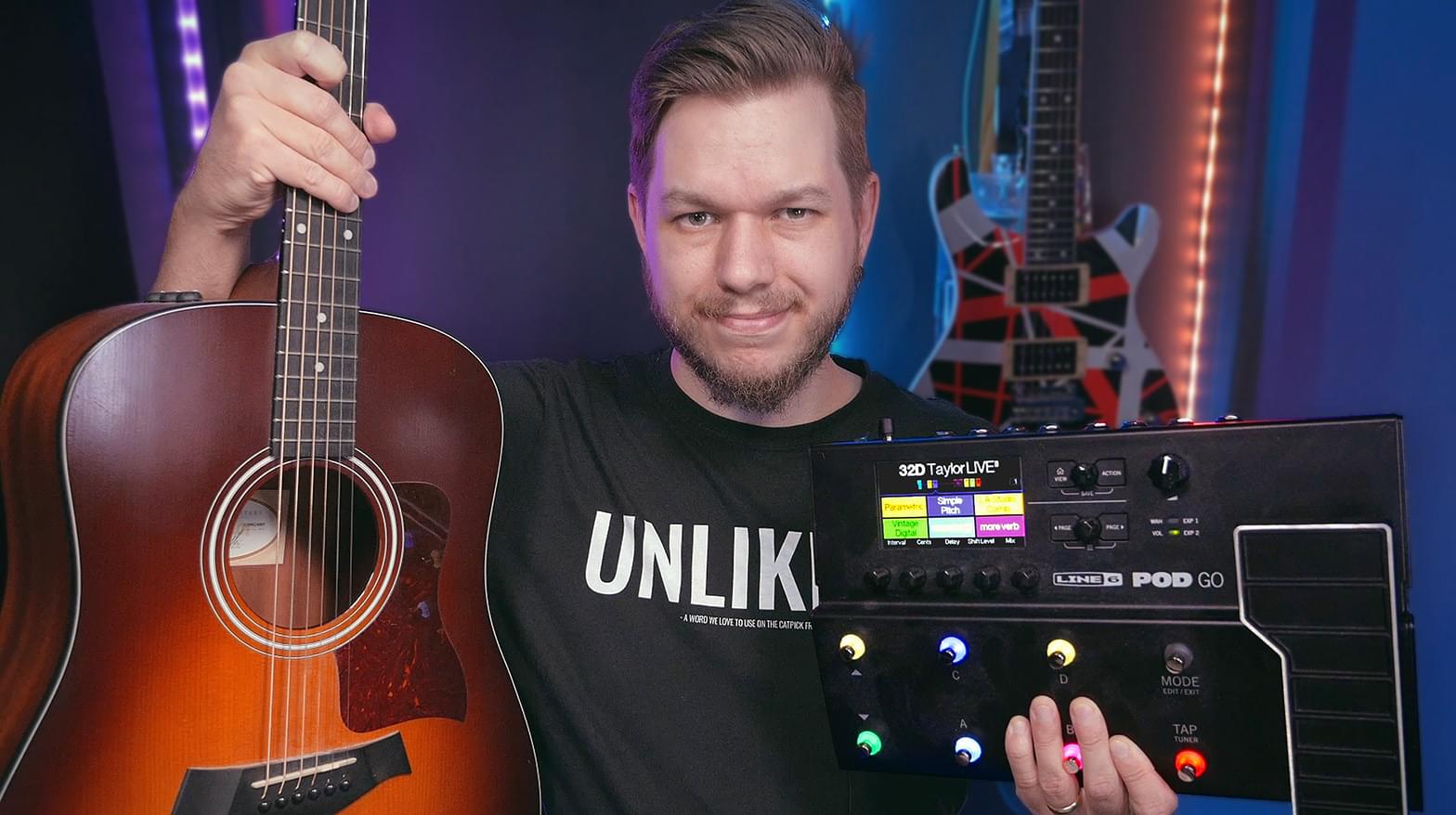 How To Make Your Acoustic Guitar Sound AMAZING With Line6 POD GO